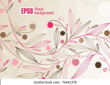 floral background, eps8
