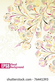 floral background, eps8