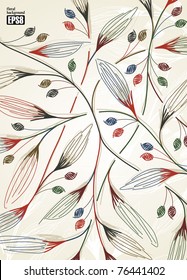 floral background, eps8