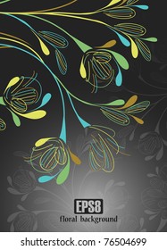 floral background, eps8