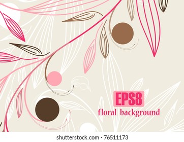 floral background, eps8