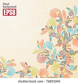 floral background, eps8