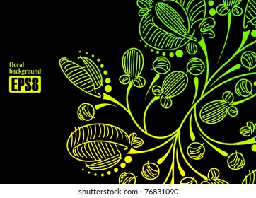 floral background, eps8