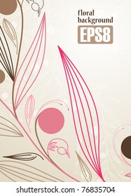 floral background, eps8