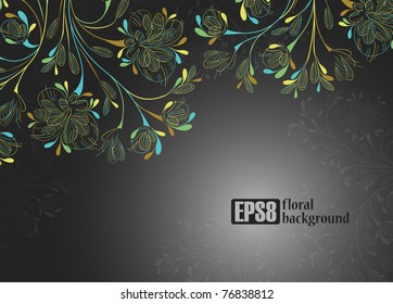 floral background, eps8