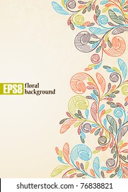 floral background, eps8