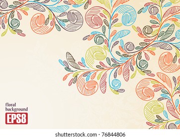 floral background, eps8