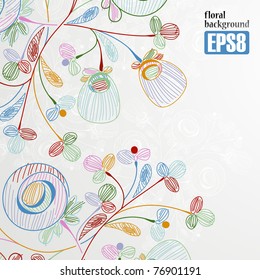 floral background, eps8