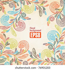 floral background, eps8