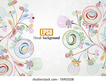 floral background, eps8