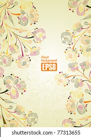 floral background, eps8