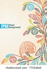 floral background, eps8