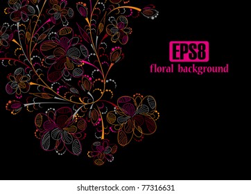 floral background, eps8