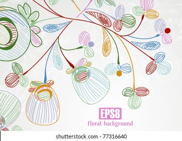 floral background, eps8