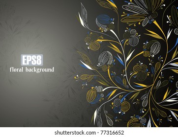 floral background, eps8