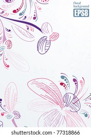 floral background, eps8