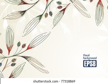 floral background, eps8