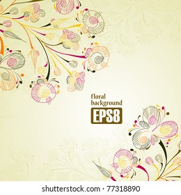 floral background, eps8