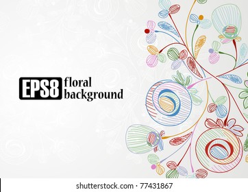 floral background, eps8