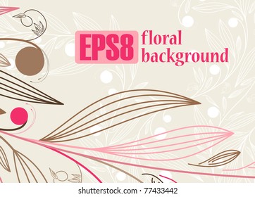 floral background, eps8