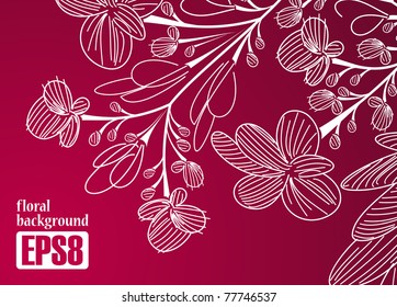 floral background, eps8