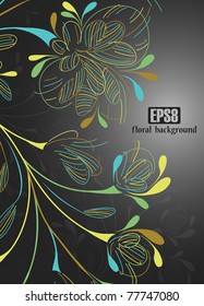 floral background, eps8
