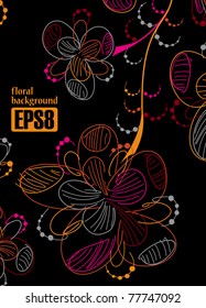 floral background, eps8