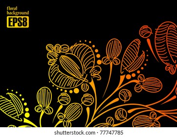 floral background, eps8