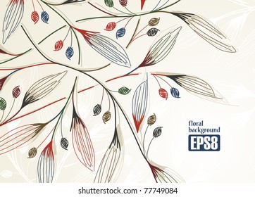 floral background, eps8