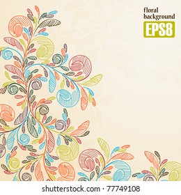 floral background, eps8