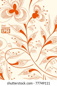 floral background, eps8