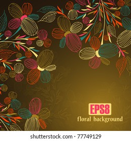 floral background, eps8