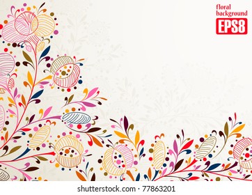 floral background, eps8