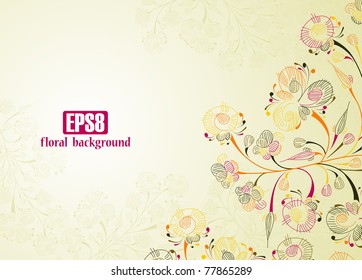 floral background, eps8