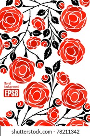 floral background, eps8