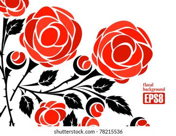 floral background, eps8