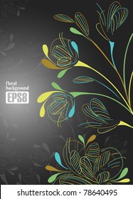 floral background, eps8