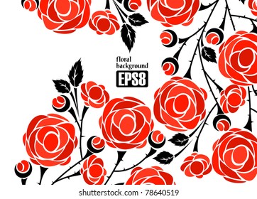 floral background, eps8