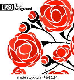 floral background, eps8