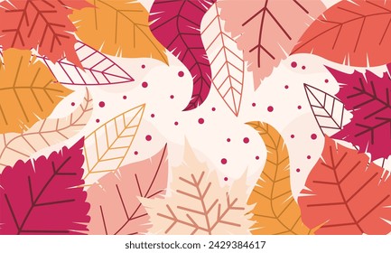 floral background flat design template 