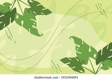 Floral Background Flat Illustration Vector