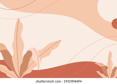 Floral Background Flat Illustration Vector
