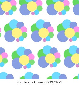 Floral background. Flower ornament. Vector simple  flowers. Children's seamless  background