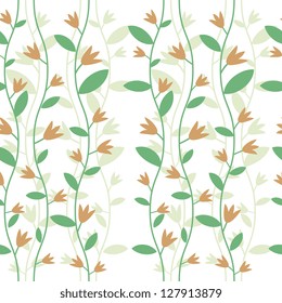 Floral background with flowering vines