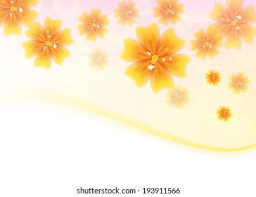 Floral  background with flowers