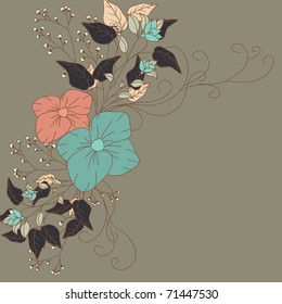 Floral Background with Flowers