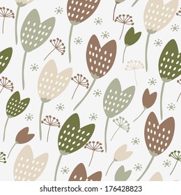 Floral background with flowers.Seamless pattern can be used for wallpapers, pattern fills, web page backgrounds,surface textures.