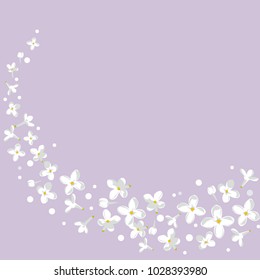 Floral background. Flying. Flowers. Vortex. Spiral. Spring. Wind. Wave. Vector.
