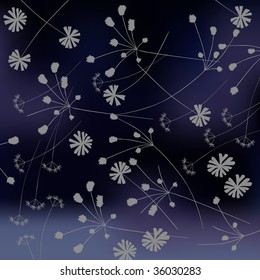 Floral background, forest