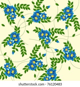 Floral background with forget-me-not